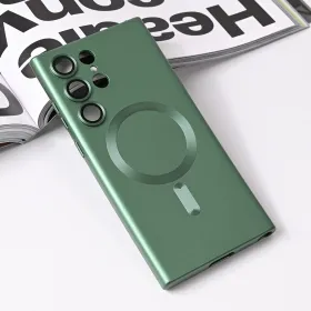 Futrola - maska Magsafe Chrome za Samsung Galaxy S23 Ultra zelena.