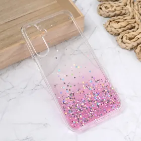 Silikonska futrola - maska Glitter za Samsung A165F Galaxy A16 5G roze.
