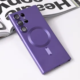 Futrola - maska Magsafe Chrome za Samsung Galaxy S23 Ultra ljubicasta.