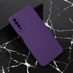 Futrola - maska Teracell Giulietta za Samsung A750FN Galaxy A7 2018 mat tamno ljubicasta.