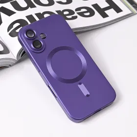 Futrola - maska Magsafe Chrome za iPhone 16 6.1 ljubicasta.