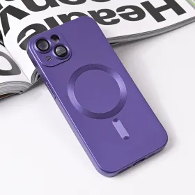 Futrola - maska Magsafe Chrome za iPhone 14 6.1 ljubicasta.