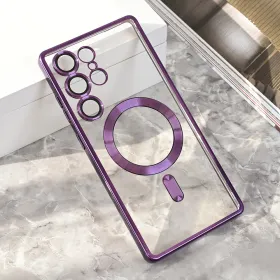 Futrola - maska Magsafe Lux za Samsung S938 Galaxy S25 Ultra ljubicasta.