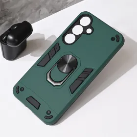 Futrola - maska Hard Ring za Samsung S936 Galaxy S25 Plus tamno zelena.