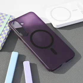 Futrola - maska Magsafe mat PC za Samsung S936 Galaxy S25 Plus ljubicasta.