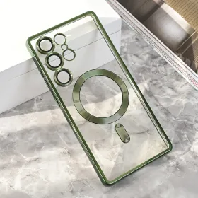 Futrola - maska Magsafe Lux za Samsung S938 Galaxy S25 Ultra zelena.
