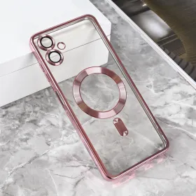 Futrola - maska Magsafe Lux za Samsung A065F Galaxy A06 roze.