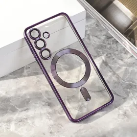 Futrola - maska Magsafe Lux za Samsung S931 Galaxy S25 ljubicasta.