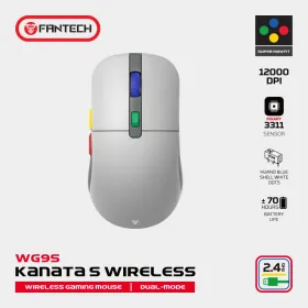Mis Wireless Gaming Fantech WG9S Kanata S sivi.
