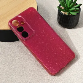 Futrola - maska Sparkle Dust za Samsung S936 Galaxy S25 Plus bordo.