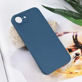 Futrola - maska Teracell Soft Velvet za iPhone 16e 6.1 plava.
