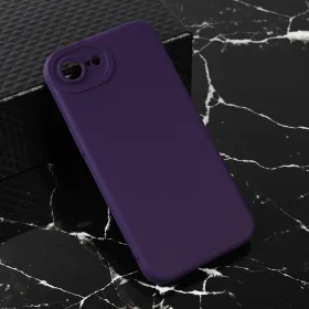Futrola - maska Teracell Giulietta za iPhone 16e 6.1 mat tamno ljubicasta.