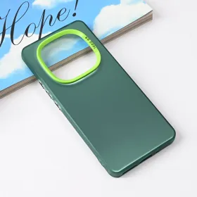 Futrola - maska Clear za Xiaomi Redmi Note 14 Pro 5G zelena.