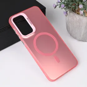 Futrola - maska Magsafe Clear za Samsung A366 Galaxy A36 5G roze.