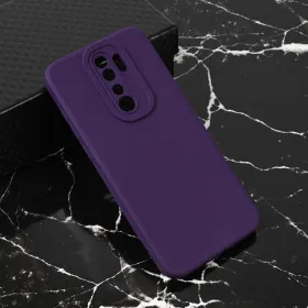 Futrola - maska Teracell Giulietta za Xiaomi Redmi Note 8 Pro mat tamno ljubicasta.