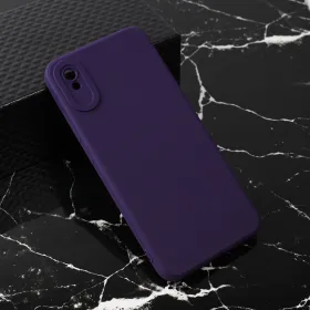 Futrola - maska Teracell Giulietta za Xiaomi Redmi 9A mat tamno ljubicasta.