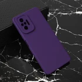 Futrola - maska Teracell Giulietta za Xiaomi Redmi Note 10 Pro/Redmi Note 10 Pro Max mat tamno ljubicasta.
