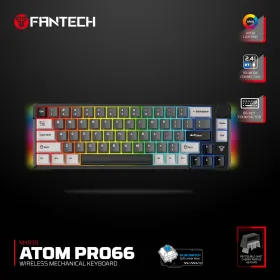 Tastatura Mehanicka Gaming Fantech MK919 Atom PRO66 crna (Blue switch).