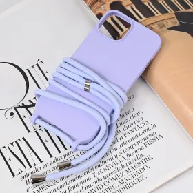 Futrola - maska Crossbody za iPhone 15 6.1 ljubicasta.