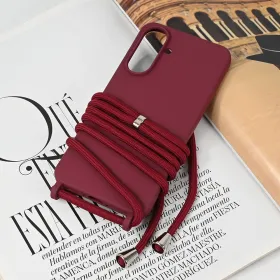 Futrola - maska Crossbody za Samsung A366 Galaxy A36 5G bordo.