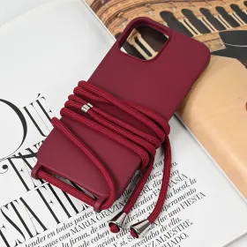 Futrola - maska Crossbody za iPhone 13 Pro Max 6.7 bordo.