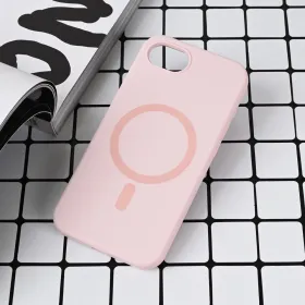 Futrola - maska Magsafe Pure color za iPhone 16e roze.