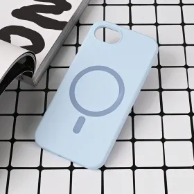 Futrola - maska Magsafe Pure color za iPhone 16e svetlo plava.