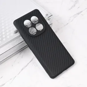 Futrola - maska Carbon fiber za Xiaomi Redmi Note 14 Pro 5G (EU) crna.