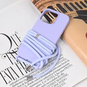 Futrola - maska Crossbody za iPhone 16 Pro 6.3 ljubicasta.