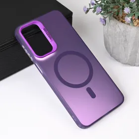 Futrola - maska Magsafe Clear za Samsung A266 Galaxy A26 5G ljubicasta.