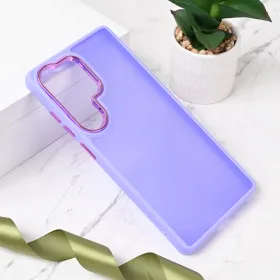 Futrola - maska Shining Camera za Samsung S938 Galaxy S25 Ultra ljubicasta.