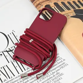Futrola - maska Crossbody za iPhone 15 6.1 bordo.