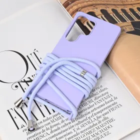 Futrola - maska Crossbody za Samsung S938 Galaxy S25 Ultra ljubicasta.