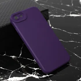 Futrola - maska Teracell Giulietta za iPhone 7/8/SE 2020/2022 mat tamno ljubicasta.