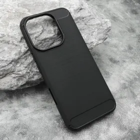 Silikonska futrola - maska BRUSHED za Huawei Honor 400 Lite crna (MS).