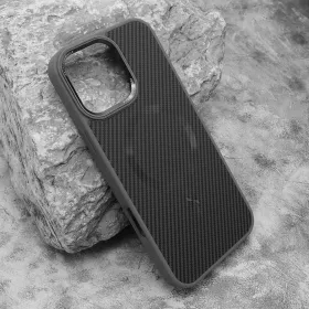 Futrola - maska CARBON MagSafe za iPhone 16 Pro Max (6.9) siva (big camera) (MS).