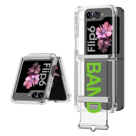 Futrola - maska CLEAR STRAP za Samsung F741B/F761B Galaxy Z Flip 6 5G/Z Flip 7 FE 5G zelena (GKK case) (MS).