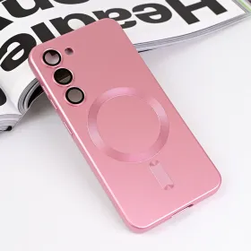 Futrola - maska Magsafe Chrome za Samsung S911B Galaxy S23 5G roze.