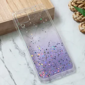 Silikonska futrola - maska Glitter za Huawei P40 Lite ljubicasta.