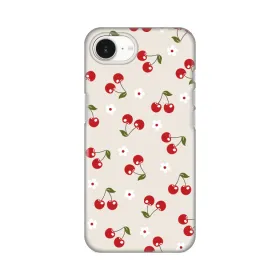 Silikonska futrola - maska print za iPhone 16e 6.1 Cherry and Flowers.