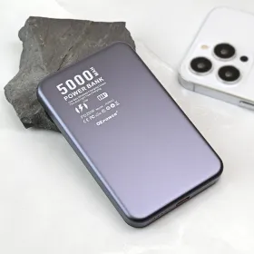 Power bank prenosiva baterija Magsafe Oxpower PD W52 5000mAh siva.