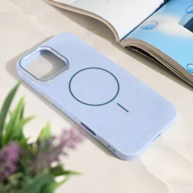 Futrola - maska Magsafe Sparkle Dust za iPhone 16 Pro Max 6.9 plava.
