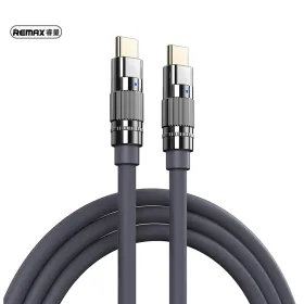 USB Data kabl Remax Wefon 100W Zinc-Alloy RC-C055 Type C na Type C sivi.