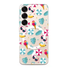 Futrola - maska silikonska print MagSafe za Samsung S931 Galaxy S25 5G beach (MS).