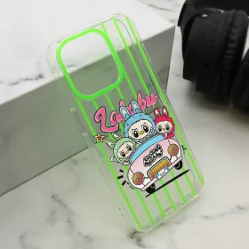 Futrola - maska print PARTY za iPhone 15 Pro (6.1) zelena LBB004 (MS).