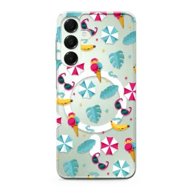 Futrola - maska silikonska print MagSafe za Samsung A166 Galaxy A16 5G beach (MS).