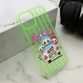 Futrola - maska print PARTY za iPhone 15 (6.1) zelena LBB004 (MS).