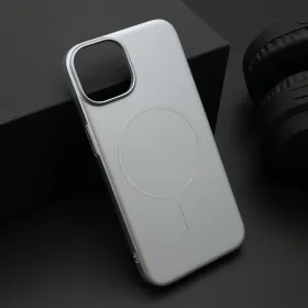 Futrola - maska PURE mat MagSafe za iPhone 14 (6.1) srebrna (MS).