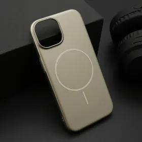 Futrola - maska PURE mat MagSafe za iPhone 15 (6.1) zlatna (MS).