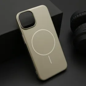 Futrola - maska PURE mat MagSafe za iPhone 13 (6.1) zlatna (MS).